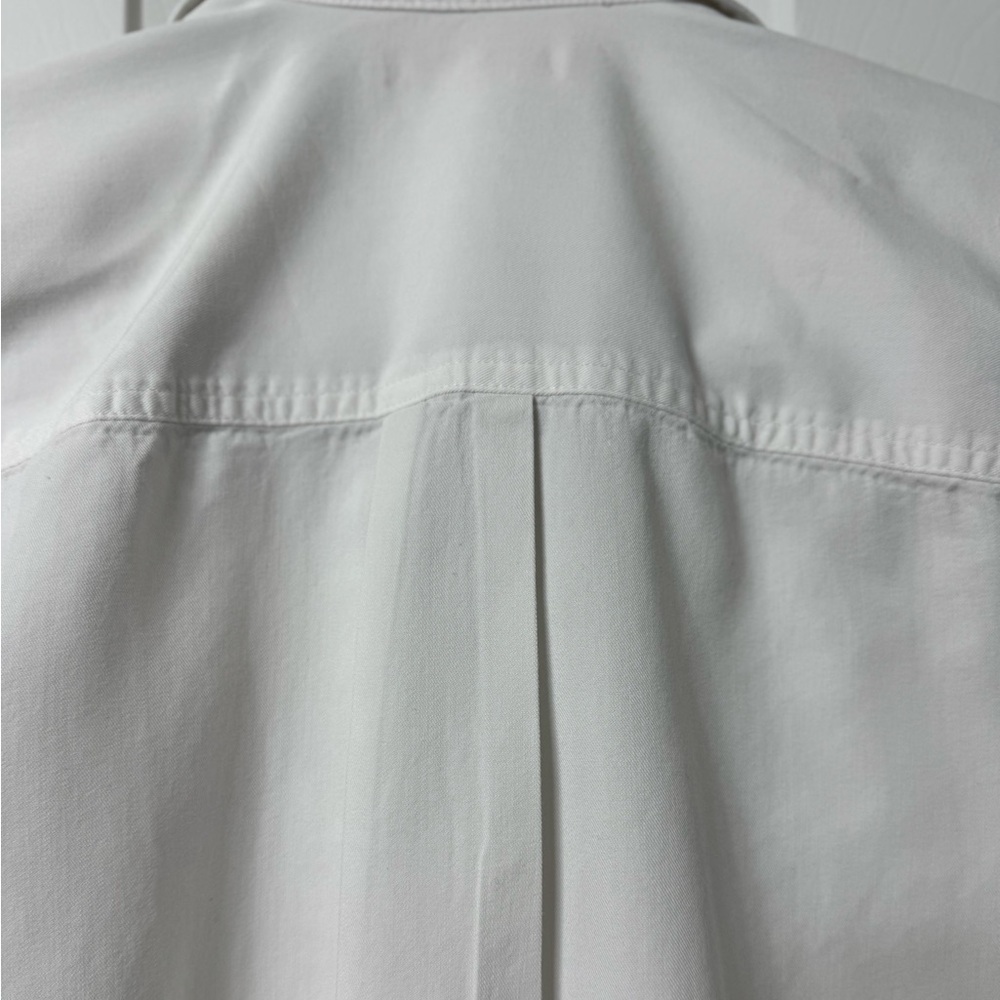 Madewell shirt XXS white button front collar pocket each breast long sleeve NWOT - Picture 8 of 13